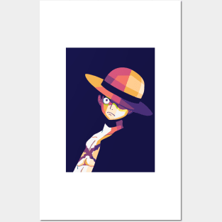 monkey d luffy Posters and Art